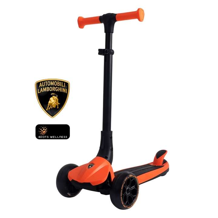 Lamborghini L3, összecsukható gyerek Roller, állítható magasságú, narancssárga