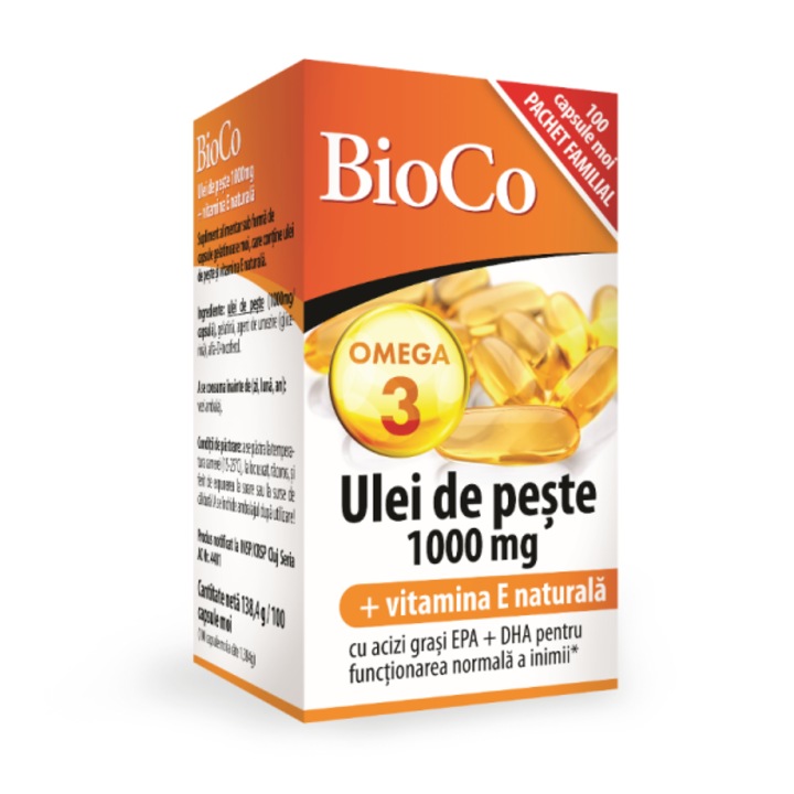 Ulei de peste 1000mg x 100 capsule / Bioco