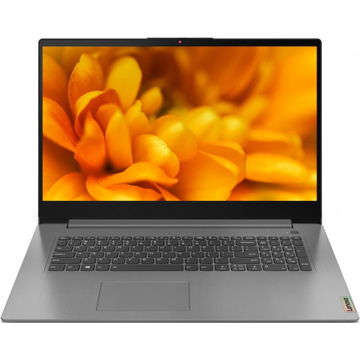 Laptop Lenovo IdeaPad 3 17IAU7 cu procesor Intel® Core™ i3-1215U pana la 4.4GHz, 17.3" HD+, 24GB DDR4, 500GB SSD, Intel® UHD Graphics, No OS, Arctic Grey