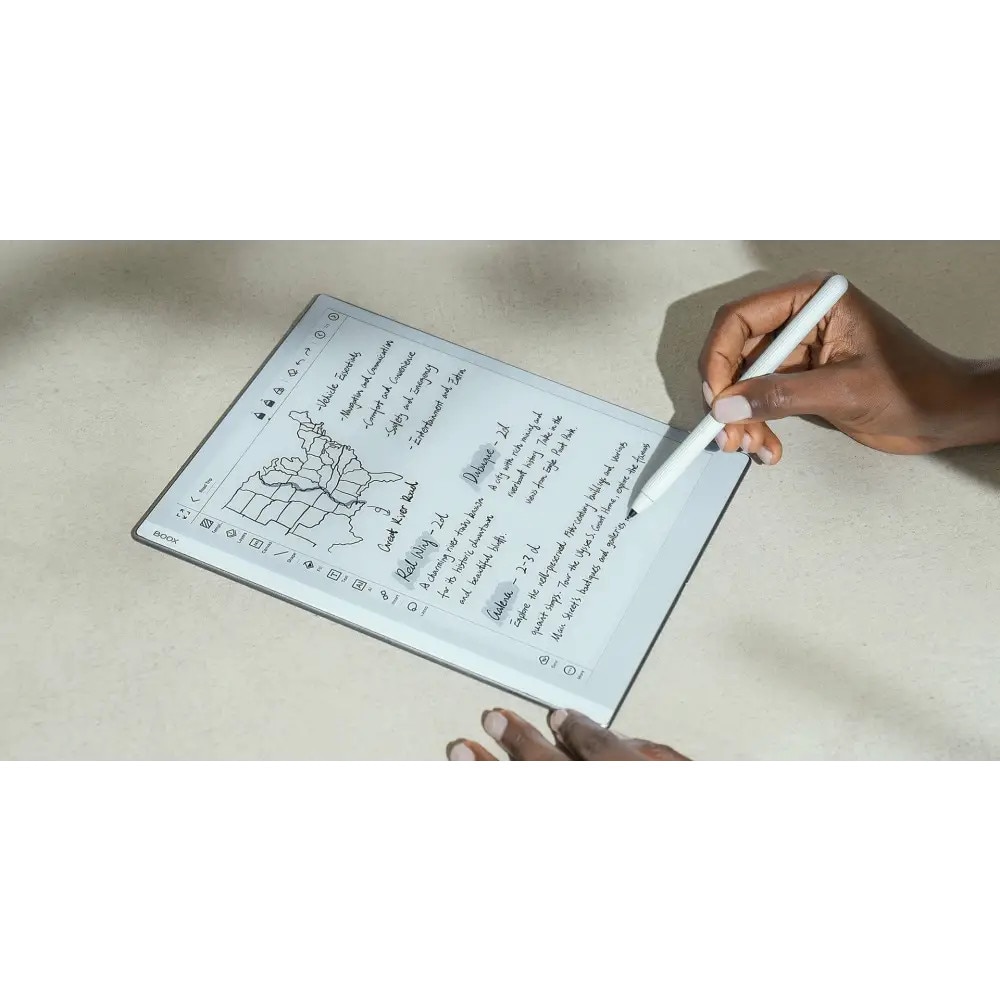 Tableta E-Ink Boox GO 10, 10.3 inch, Octa-Core, 4GB RAM, 64 GB, Android 12, Alb
