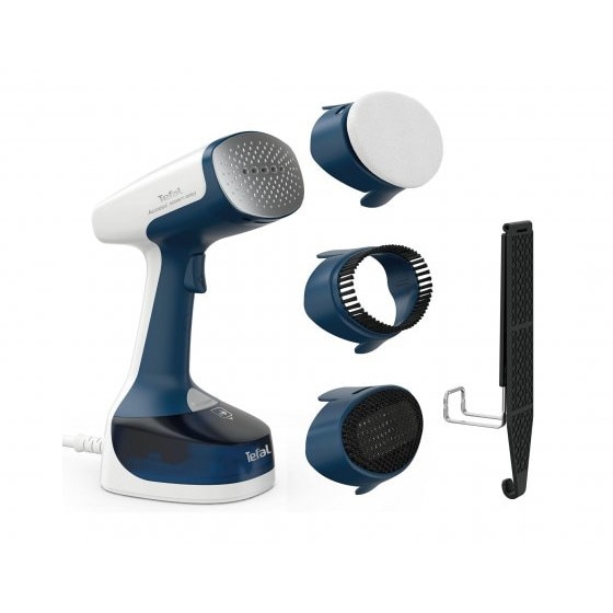 Aparat de calcat vertcal cu abur Tefal Access Steam Easy DT7170G0, 1400 W, abur variabil pana la 25 g/min, recipient apa 150ml, incalzire rapida 15secunde, alb/albastru