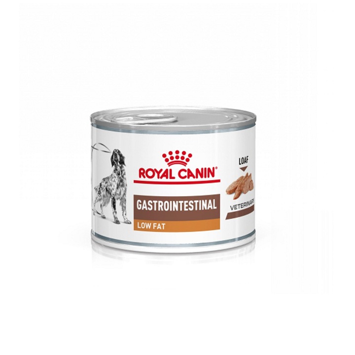 Set Hrana dietetica pentru caini Royal Canin, Gastrointestinal Low Fat 6x200 g