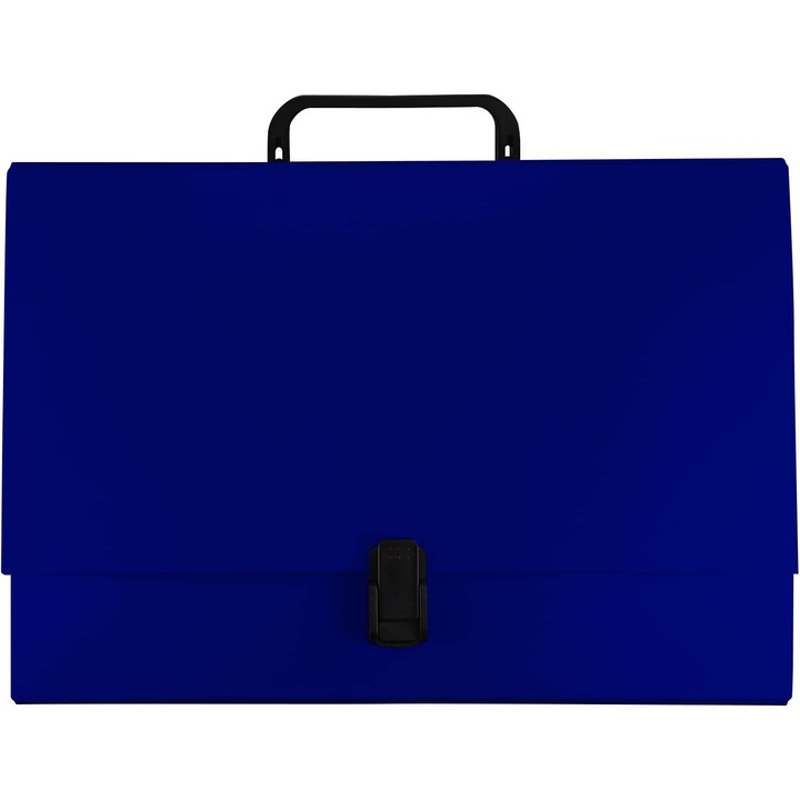 Dosar office cu maner albastru inchis, A4, 9 cm, Netuno