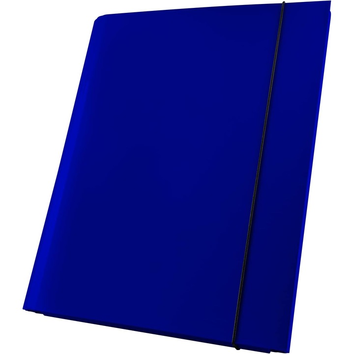 Dosar cu banda elastica, A4, 4 cm, albastru, Netuno