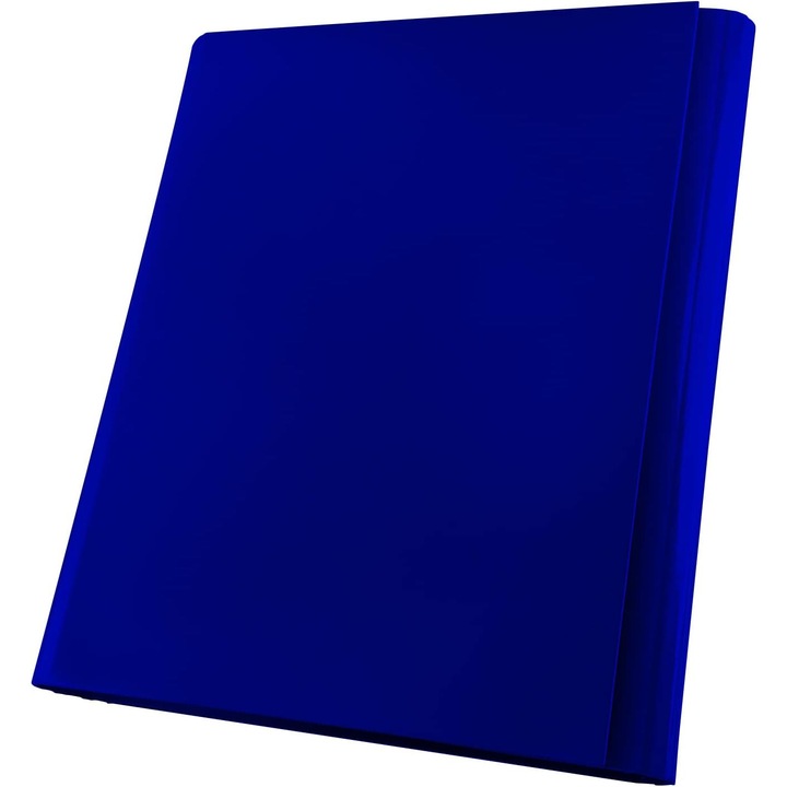 Dosar cu inchidere velcro, A4, 4 cm, albastru inchis, Netuno