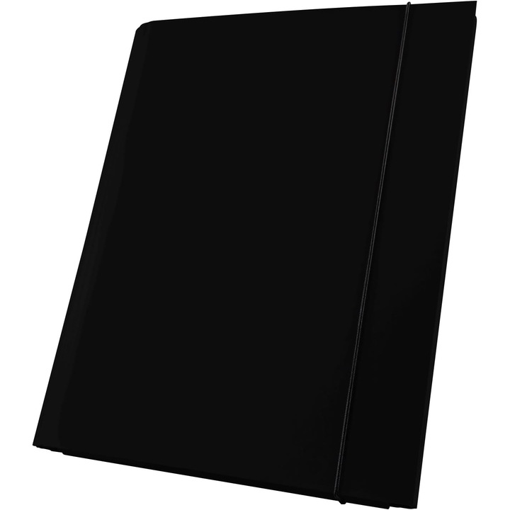 Dosar cu banda elastica, A4, 4 cm, negru, Netuno