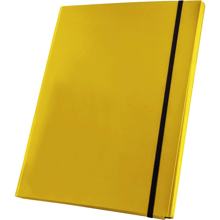 Dosar cu banda elastica, A4, 2 cm, galben, Netuno