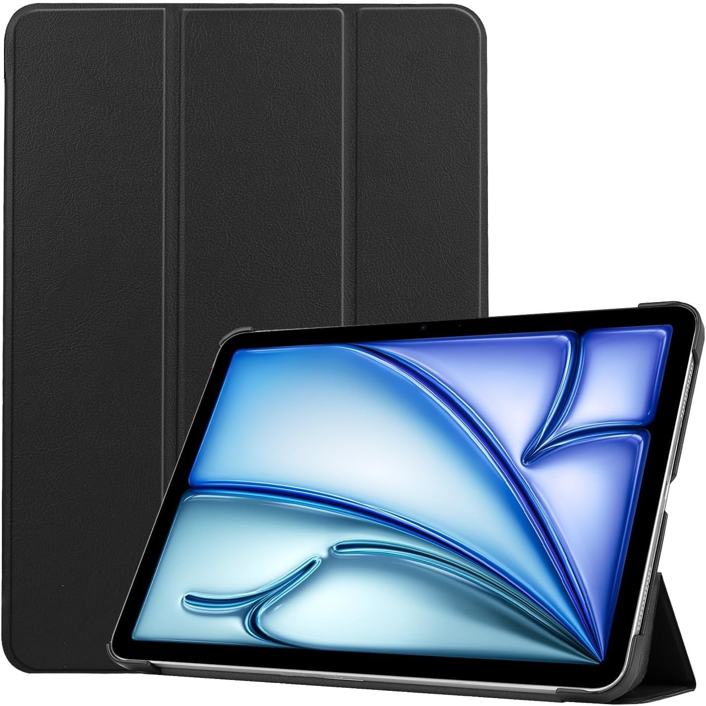 Husa pentru Apple iPad Air 11 2026 / 2025 / 2024 M4, M3, M2 cu functie wake-up/sleep tip stand negru