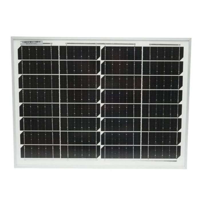 Panou fotovoltaic 20W, solar, monocristalin, dimensiuni 40 x 30 x 1.7 cm, rulota, autorulota, casa, cabana, camper, sisteme fotovoltaice, on-grid/off-grid, Solid Volt