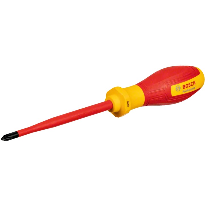 VDE 1000V BOSCH Professional szigetelt csavarhúzó, philips profil, PH2x125 mm