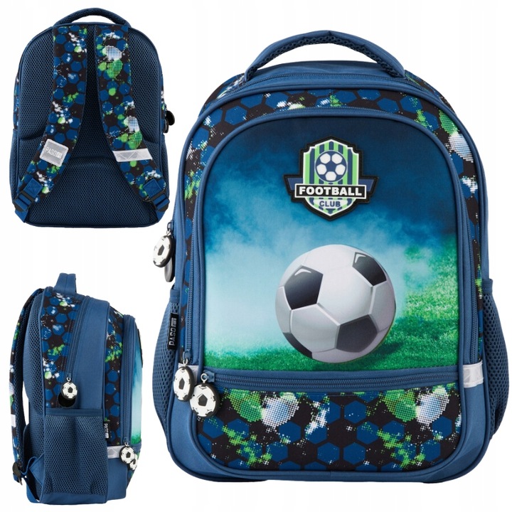 Rucsac, Paso, Pp24Fc-260, Spate Conturat Si Usor Captusit, Curele De Umar Moi Si Profilate, Elemente Reflectorizante, 38 x 28 x 15 cm, Albastru