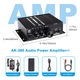 Аудио усилвател, EXCITED, 12V/220V, Bluetooth, USB, с радио функция, черен