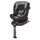 Scaun auto rotativ Coccolle Vigo Isofix iSize 40-150 cm sau 0-36 kg, cu picior de fixare, Diamond Black