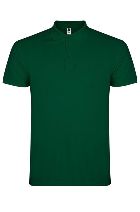 Tricou polo barbati, bumbac 100%, Roly Star, verde sticla, XL