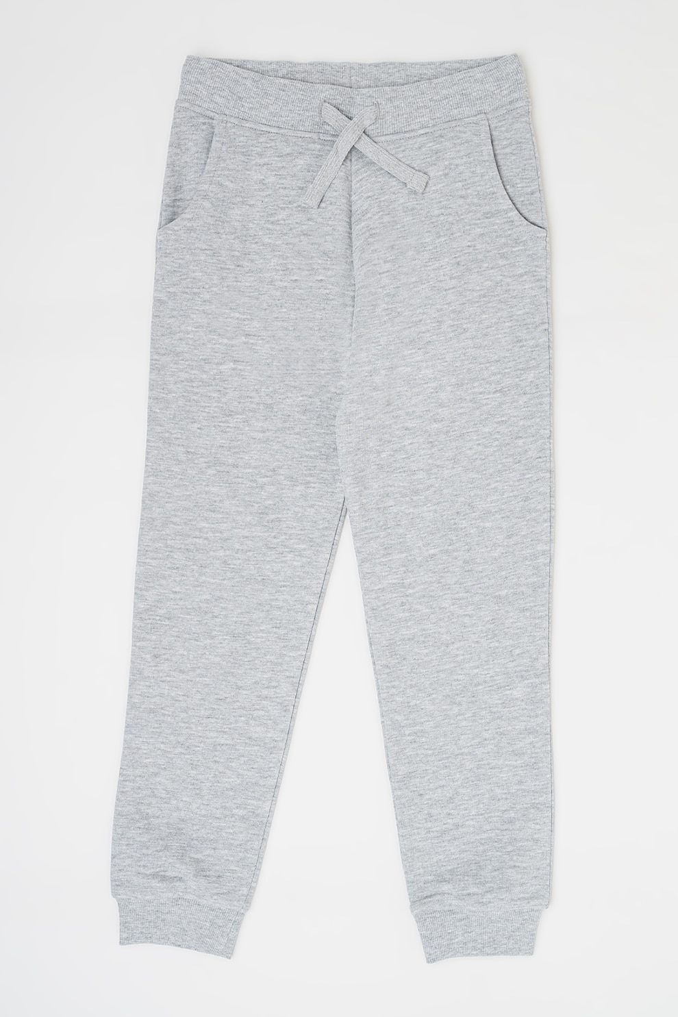 GUESS KIDS, Pantaloni de trening de bumbac talie ajustabila, Gri deschis, 158-166 CM