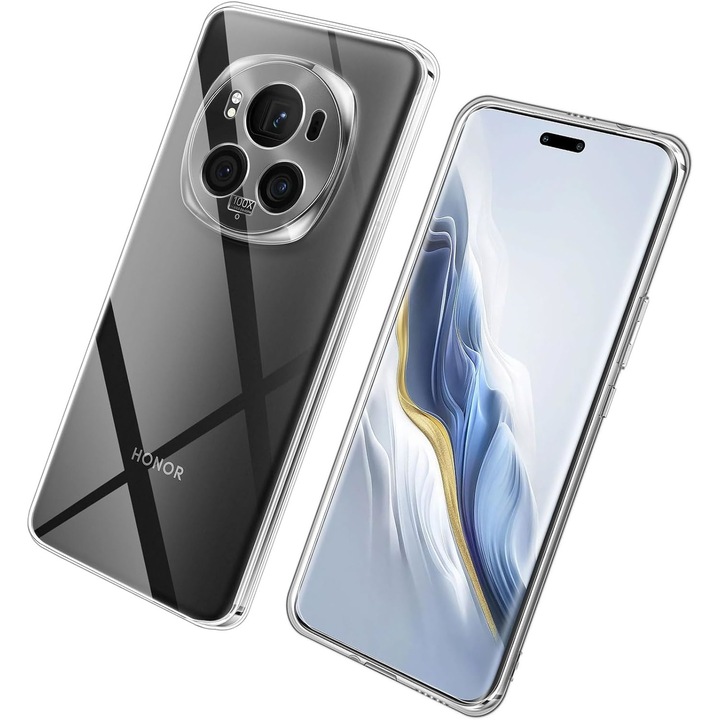 Кейс за Honor Magic 6 Pro Slim Anti-Shock 1.5мм, прозрачен