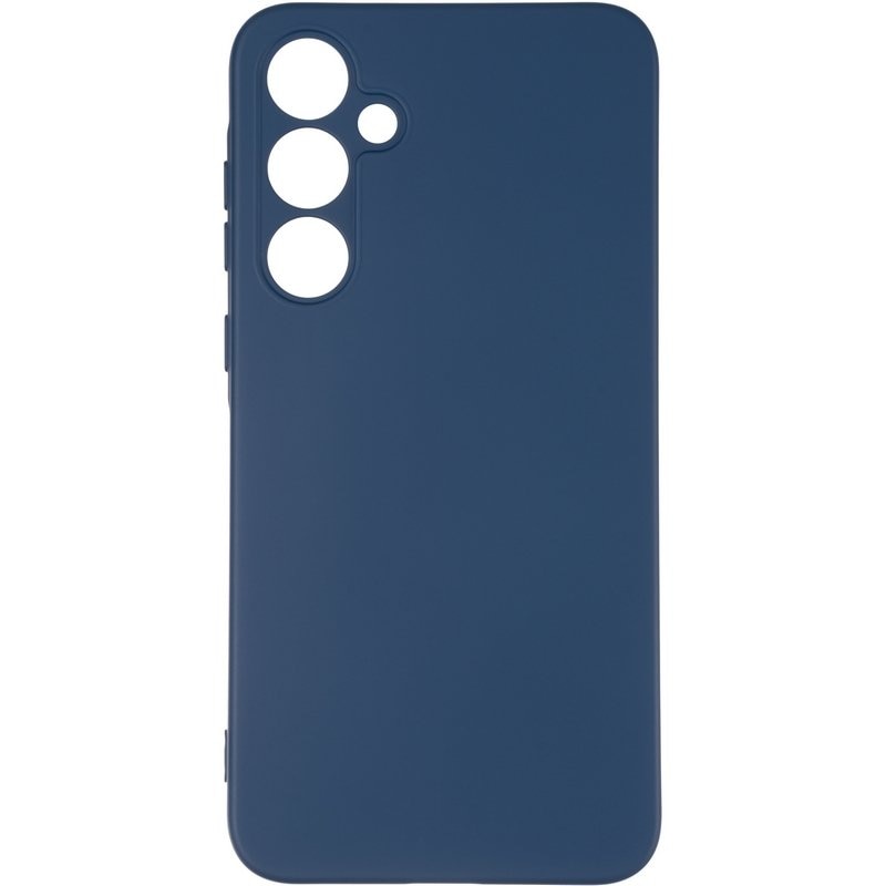 Husa pentru Samsung Galaxy A55 5G, Silicon Albastru Inchis, Protectie Camera, Sim Case, BzStore