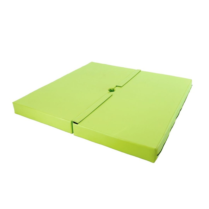Saltea antrenament pole dance, Poliester, 120x10 cm, Verde lime