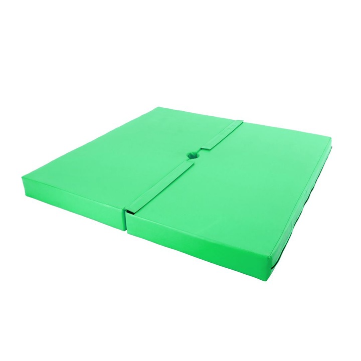 Saltea antrenament 120 cm, 10 cm, verde menta, de protectie pentru pole dance