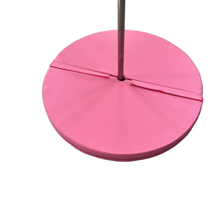 Saltea antrenament, M-pole, Poliester, 120 cm, roz, 10 cm, T35