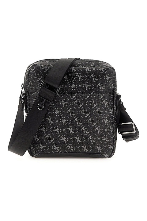 Чанта през рамо GUESS Torino, Еко кожа, Черен, Сив