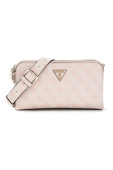 Guess, Чанта Erica от еко кожа, Бял, Прашно розово