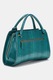 GUESS, Geanta cu model crocodil Annita, Verde marin