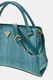GUESS, Geanta cu model crocodil Annita, Verde marin