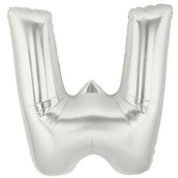 Balon folie litera W mare argintie (Silver), 86 cm, Northstar Balon folie litera W mare argintie (Silver), 86 cm, Northstar