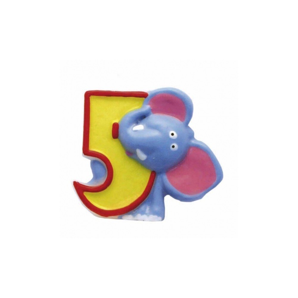 Lumanare cifra 5 Safari, Riethmueller, 1 buc