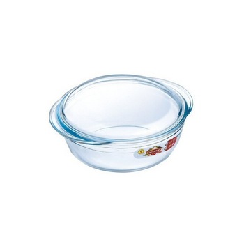 Vas termorezistent rotund cu capac 2.3 l sticla termorezistenta Arcuisine Vas termorezistent rotund cu capac 2.3 l sticla termorezistenta Arcuisine