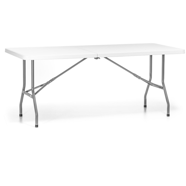 Сгъваема маса за кетъринг, Полиетилен/Стомана, 183x75x74 см, Forgast FG03801