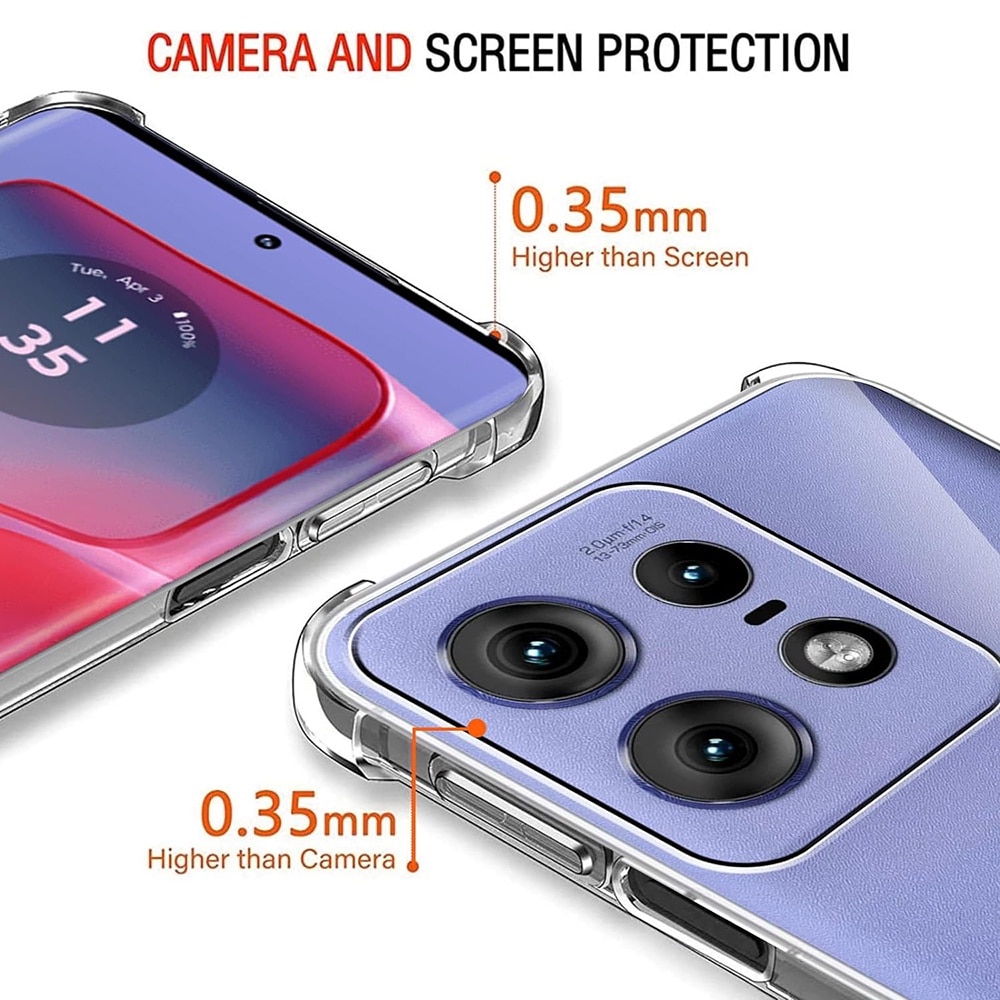 Husa protectie Mat-Tech compatibila cu Motorola Edge 50 Pro, Protectie Camera, Colturi anti-soc, Decupaje Precise, Rezistenta la impact, Margini ridicate pentru protectia ecranului, Transparenta