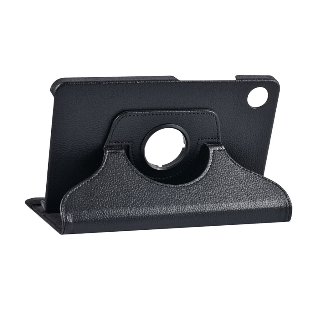 Husă tabletă Samsung Galaxy Tab A9 8.7 X110 / X115 - husă tabletă din piele artificială neagră, rotativă