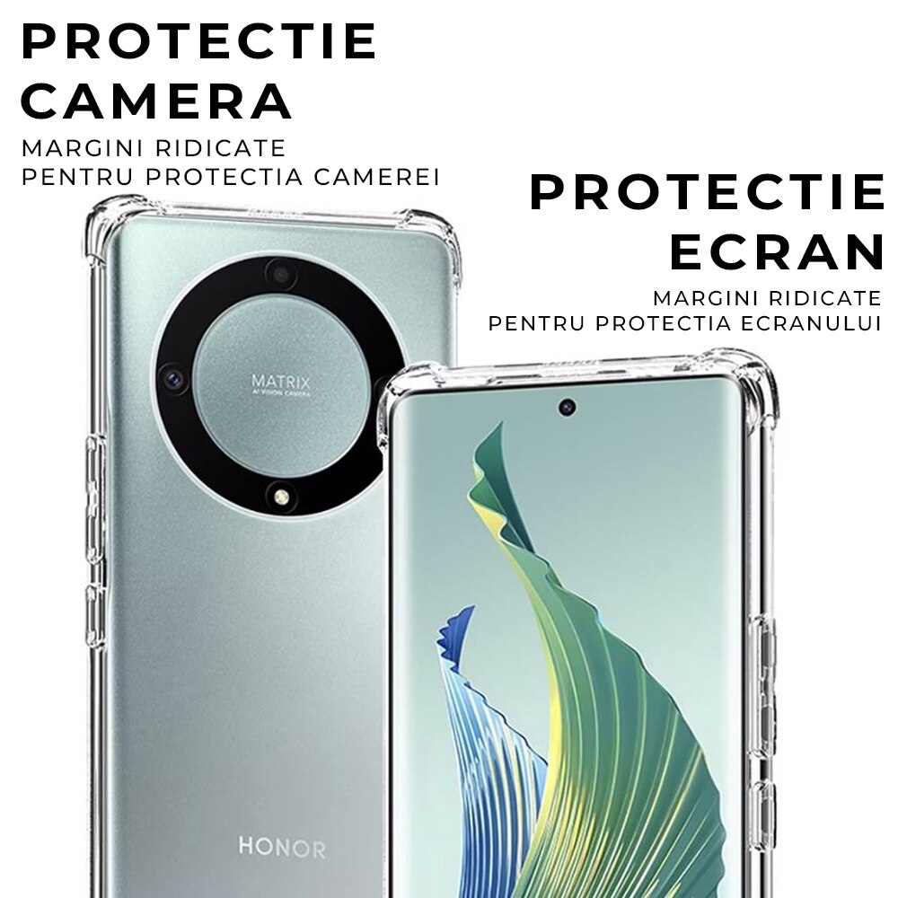 Husa pentru Honor Magic 6 Lite DaDen Antishock, Ultra Protection, Protectie colturi, Anti soc, Rezistenta la impact, Transparenta