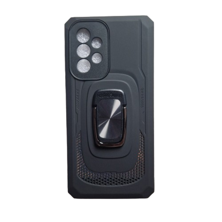 Antishock mágneses burkolat Samsung A53 kompatibilis gyűrűvel, fekete