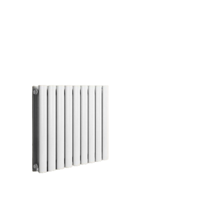 Calorifer orizontal plat, racord central de 1/2 toli, dublu strat, 600 x 614 mm, 819 W, alb, Aquamarin
