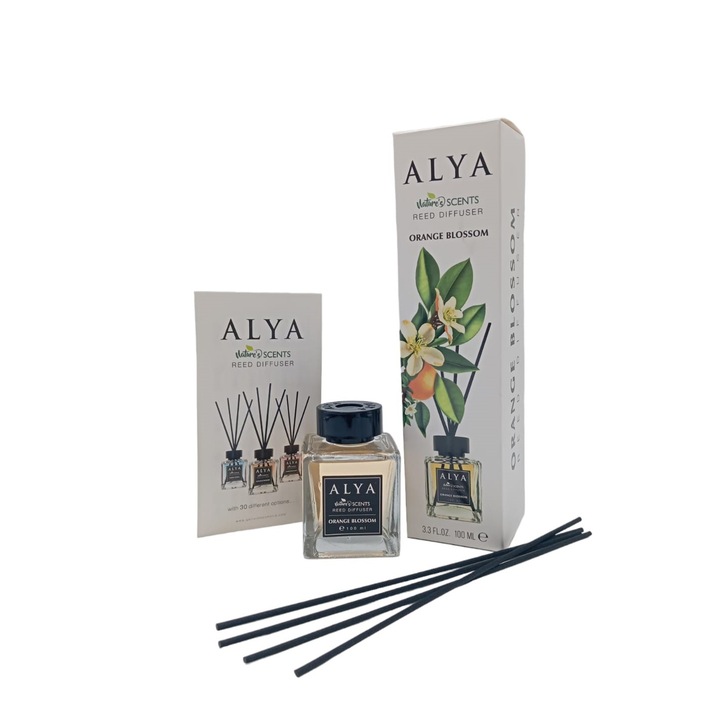 ALYA üveg szobafrissítő szett 2 db, NARANCSVIRÁG, 100ml