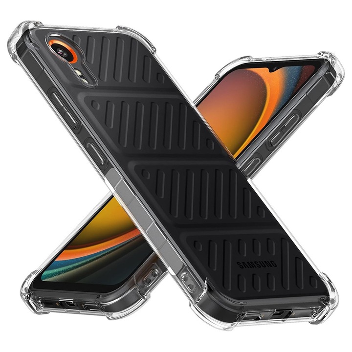 UIQ удароустойчив защитен калъф за Samsung Galaxy Xcover7, прецизни изрези, силикон, прозрачен