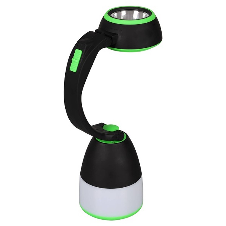 Lampa LED multifunctionala 3 in 1, lanterna, felinar si veioza de citit, 80-120lm