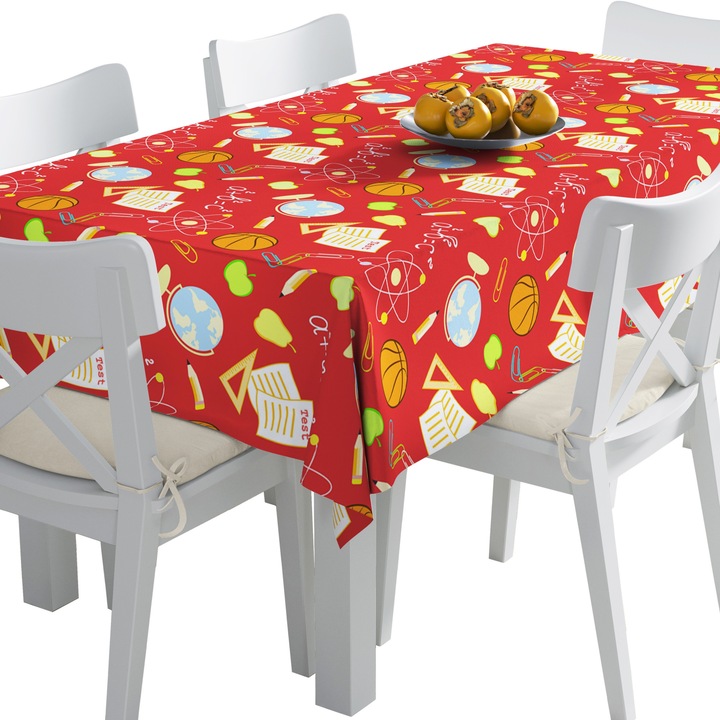 Abrosz, iskola, Poliészter, Téglalap, Méret: 140 cm x 240 cm, TDX387/240