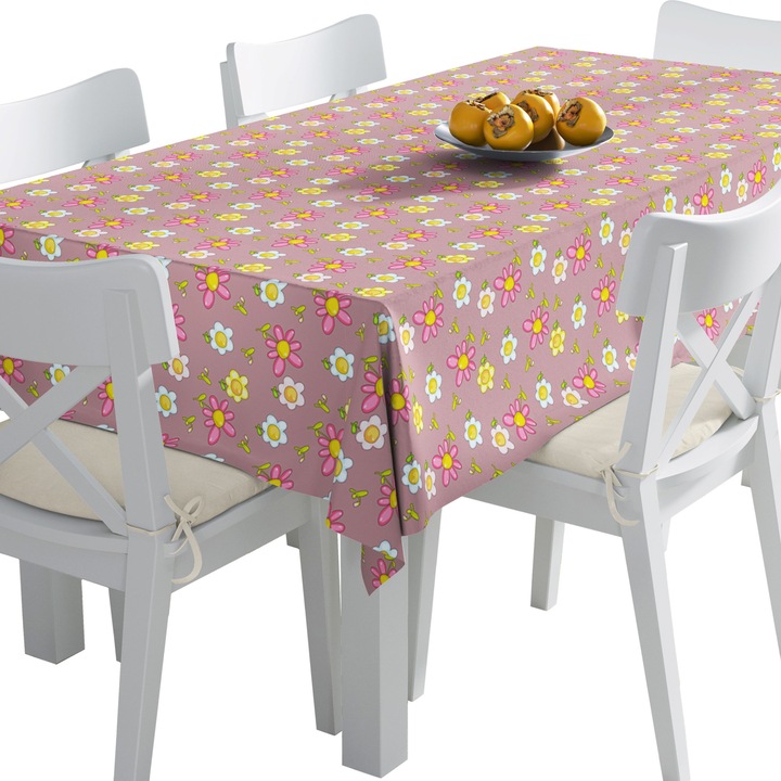 Abrosz, Virágok 2, Poliészter, Téglalap, Méret: 140 cm x 250 cm, TDX398/250