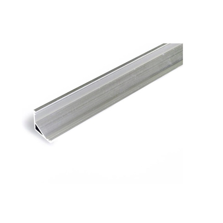 Alumínium profil LED szalaghoz, CABI, 2m, nyers alumínium