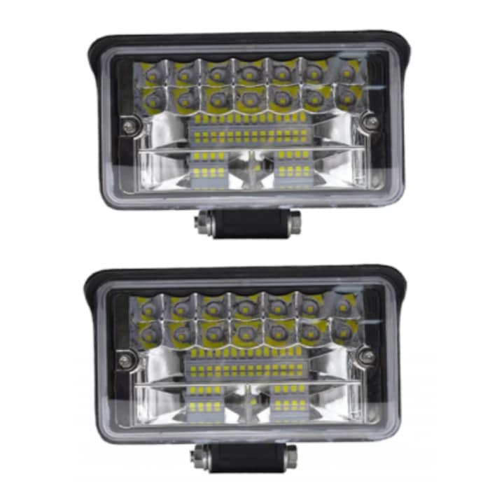 Set 2 proiectoare 30LED, 2 faze, 216W, lumina combo, 9/32V