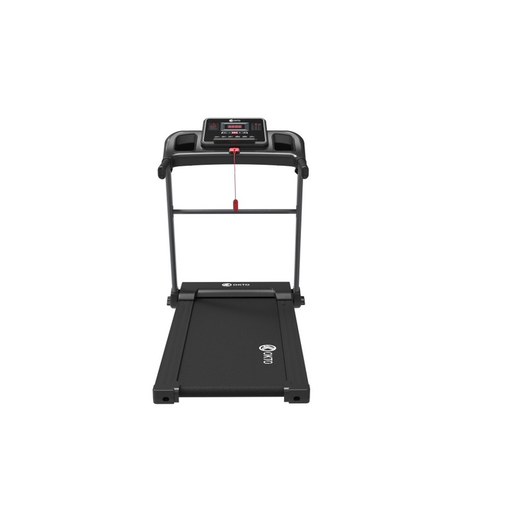 Електрическа бягаща пътека OKTO by TECHFIT 8T60, Bluetooth, 2 поставки за бутилка/чаша Поставка за телефон/таблет, Максимално тегло на потребителя: 110 кг, Мощност на DC мотор: 1,5 HP, Система за абсорбиране на удари при движение