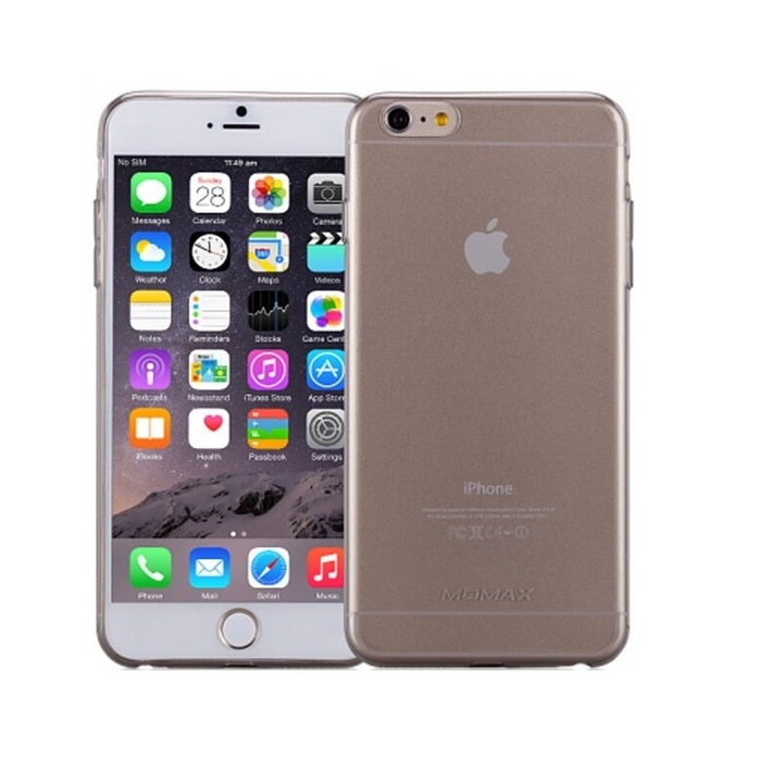 iPhone 6 / 6s Momax slim fit membrán tok, fekete