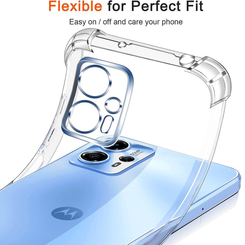 BestCase® Husa Pentru Motorola Moto E15, Anti Shock 1.5MM, Protectie camera si ecran, Transparent