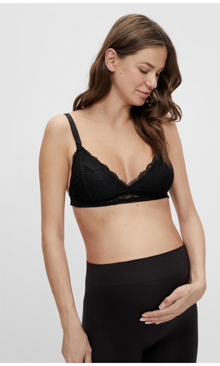 Mamalicious melltartó, 4629, Textil, Koptatott fekete