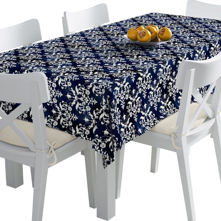 Abrosz, Damaszk virágmintás, Poliészter, Téglalap, Méret: 140 cm x 350 cm, TDX459/350