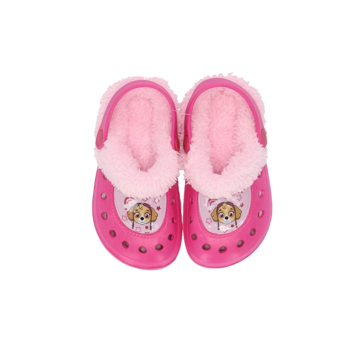 Slapi Copii, Paw Patrol, Captusit cu plus, Roz, Roz